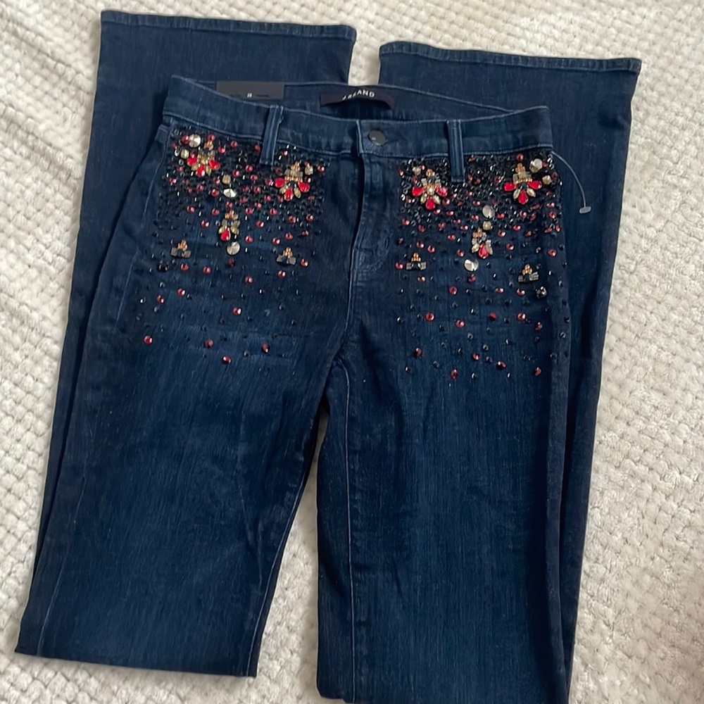NWT- J Brand embroidered jeans.